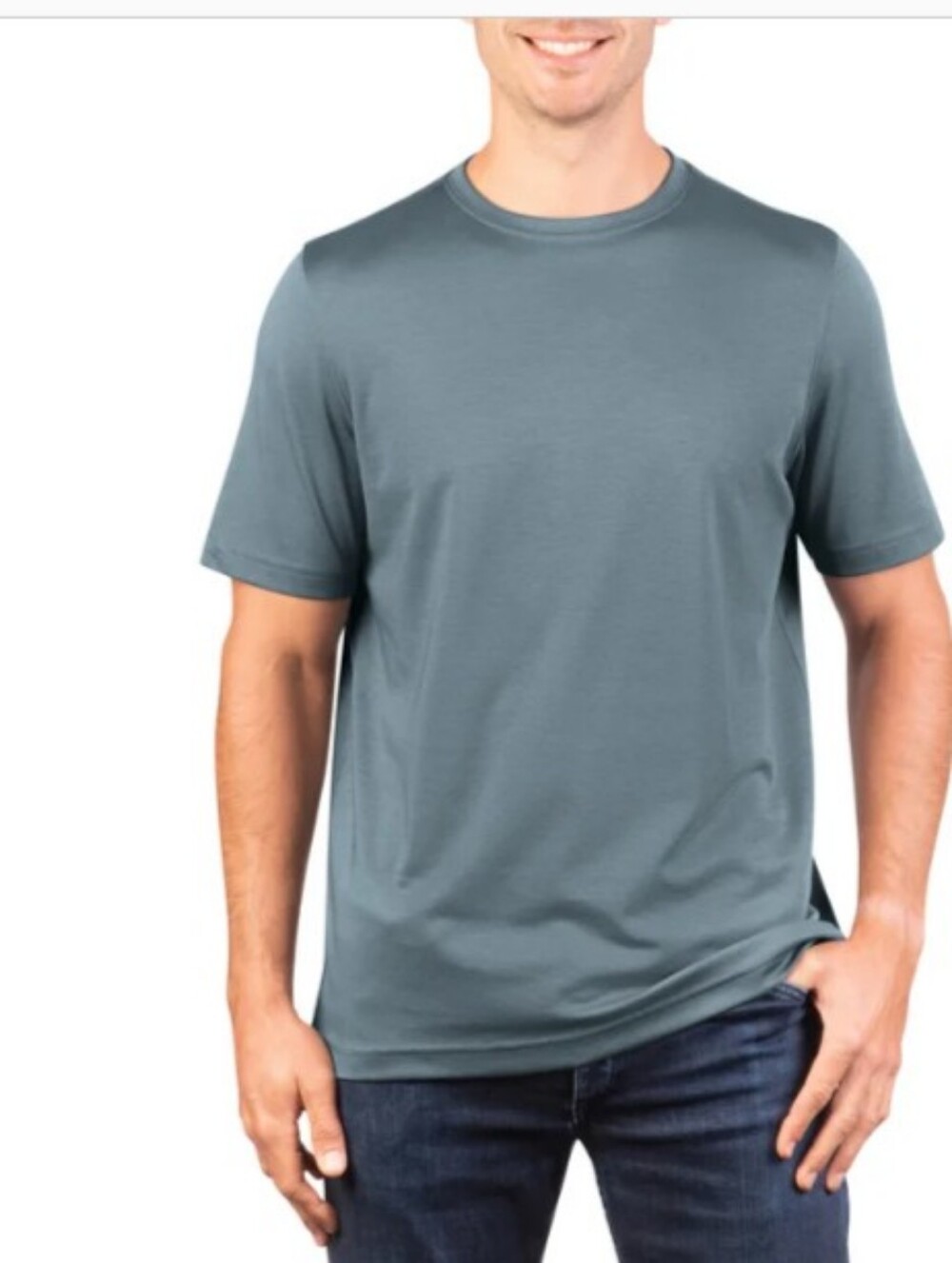 Kirkland Signature Men's Crew Neck Pima  T-Shirt